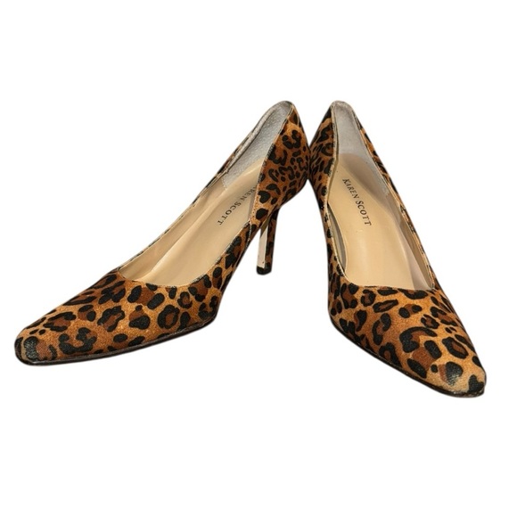 Karen Scott Leopard Heels – Size 5.5 – Chic Statement Pumps – Wild & Refined - Picture 2 of 6